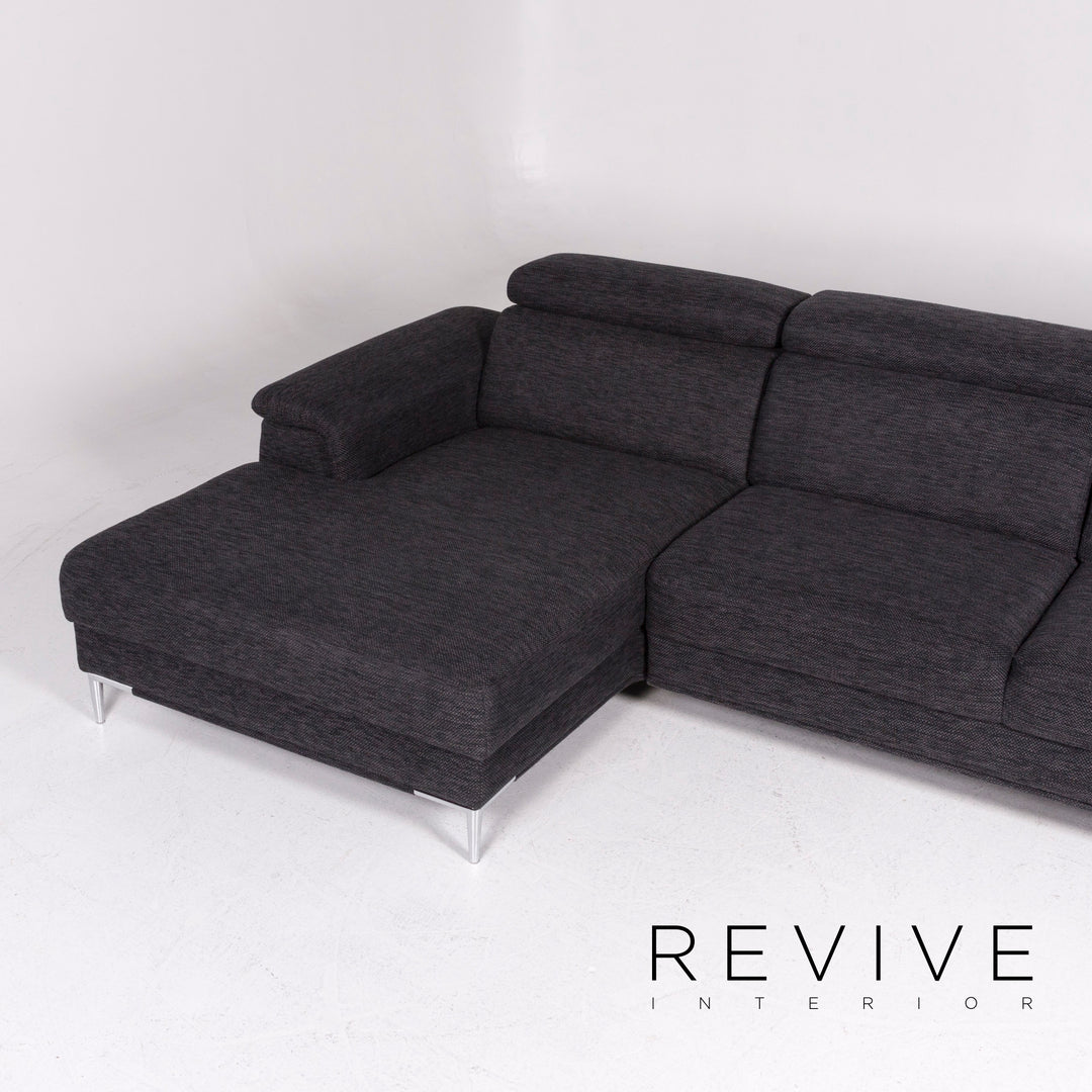 akad'or 2990 fabric corner sofa gray anthracite sofa couch #10911