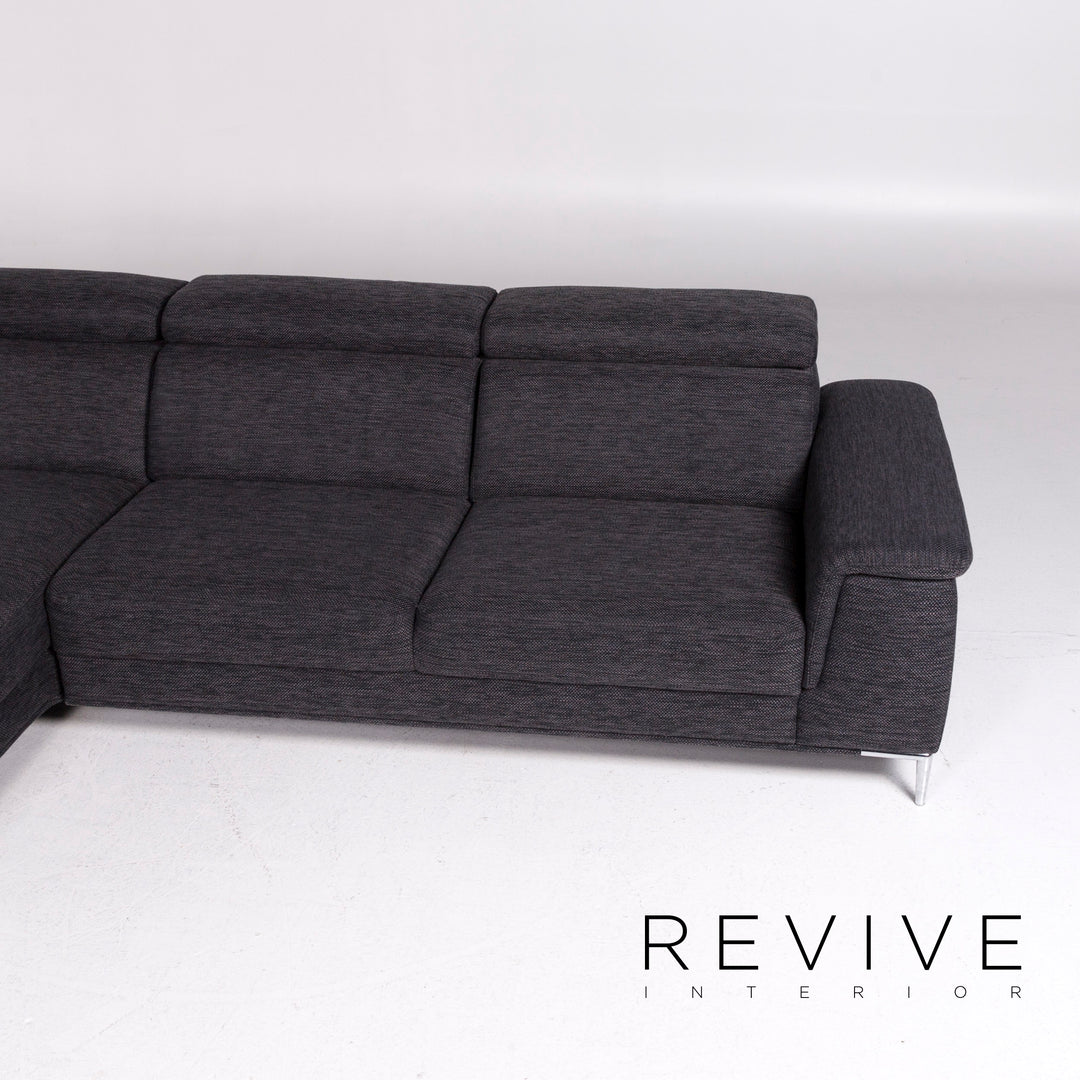 akad'or 2990 fabric corner sofa gray anthracite sofa couch #10911