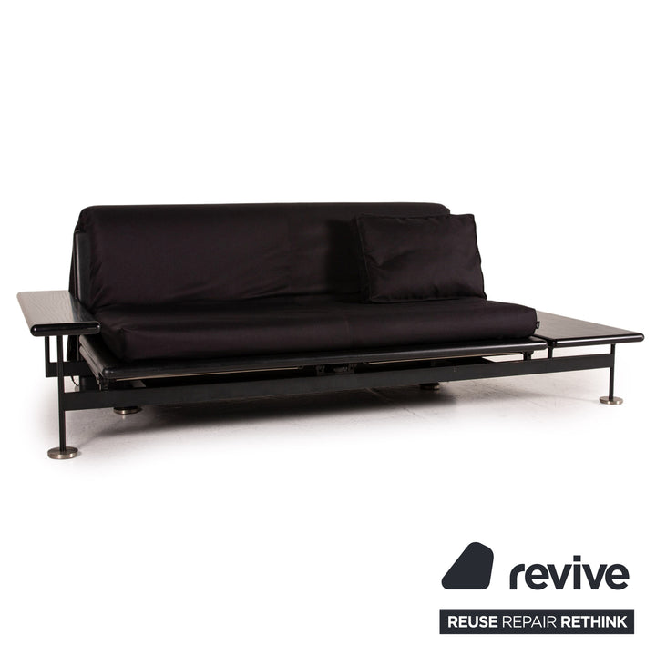 Arflex Pepper Fabric Sofa Bed Black Three Seater Sofa Couch
