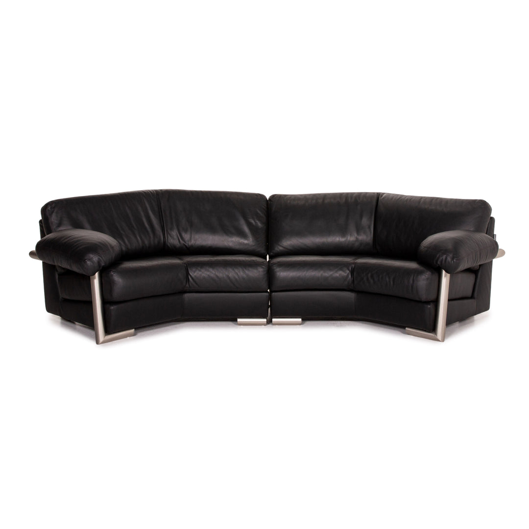 Artanova Medea Leder Ecksofa Schwarz Sofa Couch Michael C. Brandis #14078