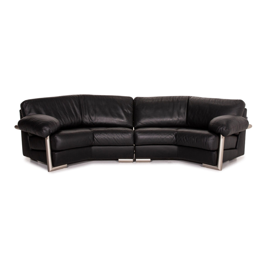 Artanova Medea Leder Ecksofa Schwarz Sofa Couch Michael C. Brandis #14078