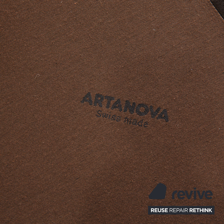 Artanova Medea Leder Hocker Dunkelbraun