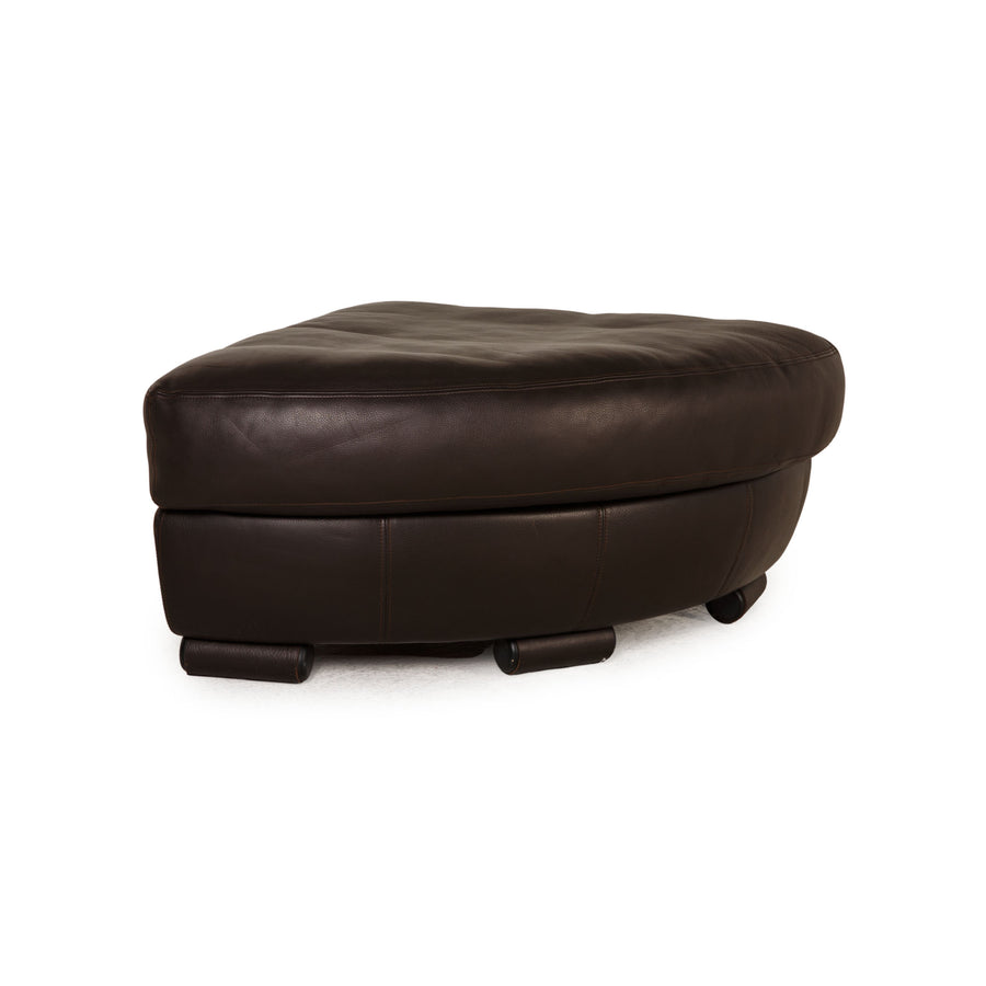 Artanova Medea Leder Hocker Dunkelbraun