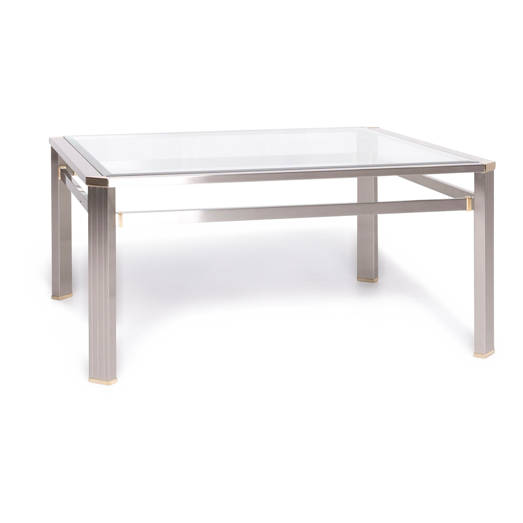Marke unbekannt Couchtisch Silber Glas