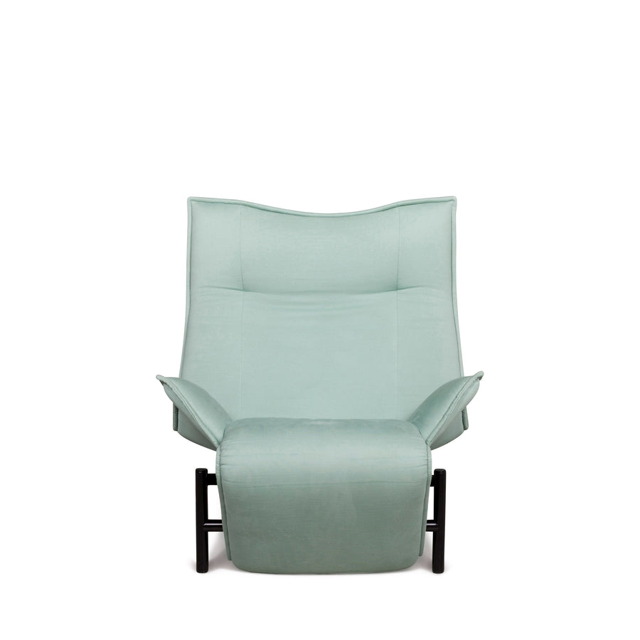 Cassina Veranda Fabric Armchair by Vico Magistretti Turquoise Chair Function Lounger #7536