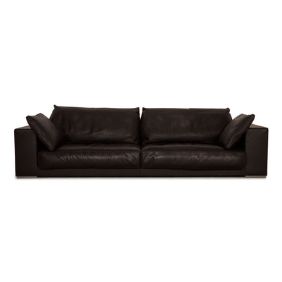 Baxter Budapest Leder Sofa Braun Viersitzer Couch