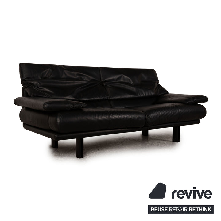 B&amp;B Italia Alanda Canapé trois places en cuir noir