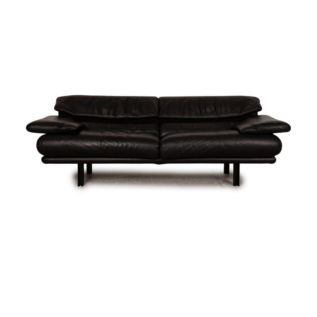 B&amp;B Italia Alanda Canapé trois places en cuir noir