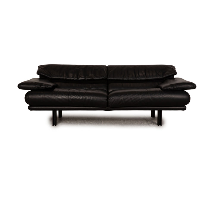 B&amp;B Italia Alanda Canapé trois places en cuir noir