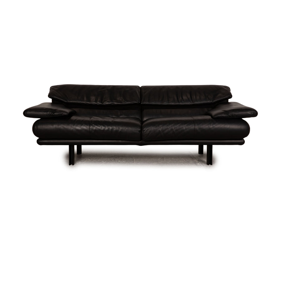 B&amp;B Italia Alanda Canapé trois places en cuir noir