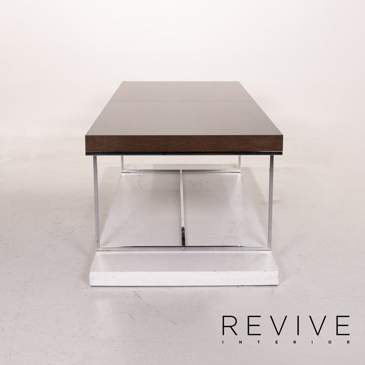 B&amp;B Italia Athos 12 Table à manger extensible en bois et métal #14816