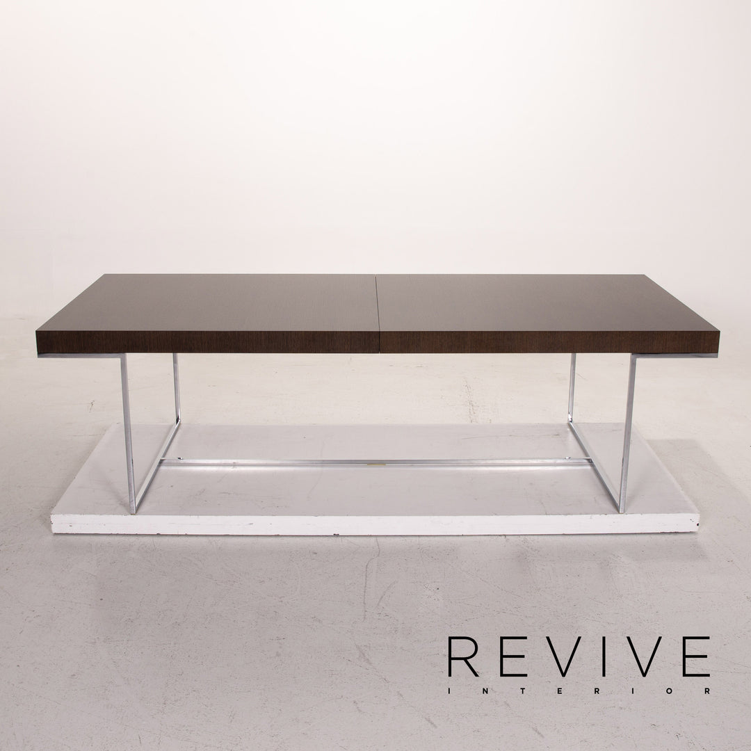 B&amp;B Italia Athos 12 Table à manger extensible en bois et métal #14816