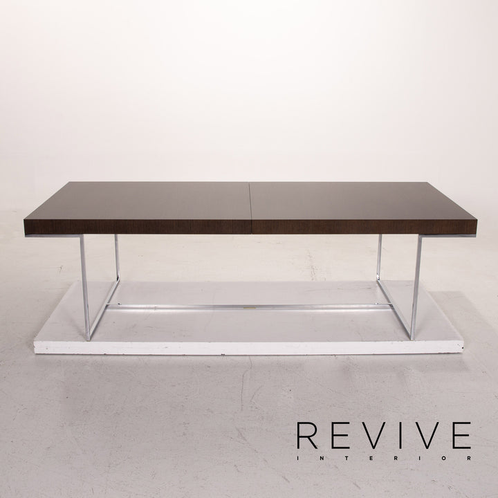 B&amp;B Italia Athos 12 Table à manger extensible en bois et métal #14816
