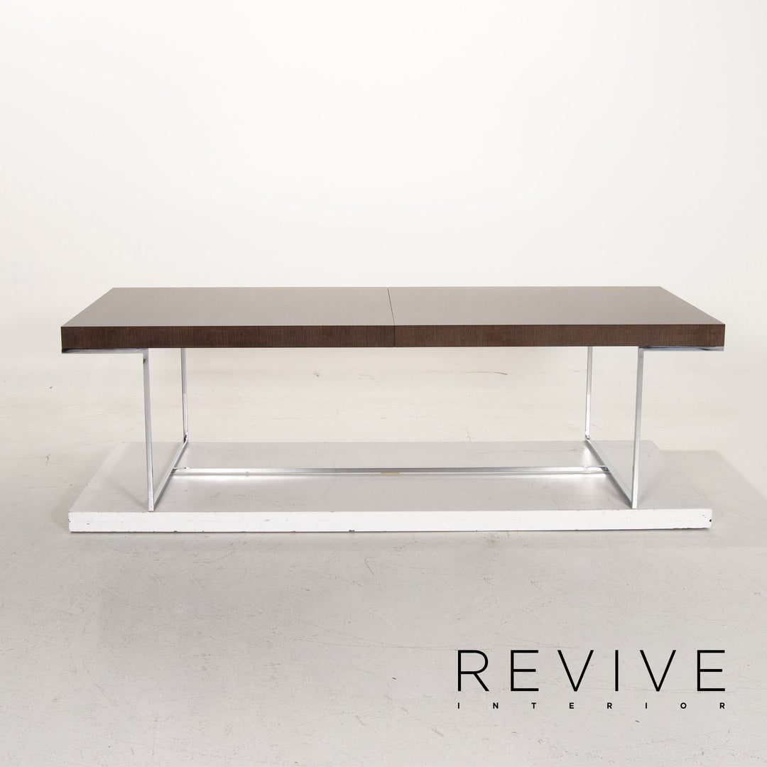 B&amp;B Italia Athos 12 Table à manger extensible en bois et métal #14816