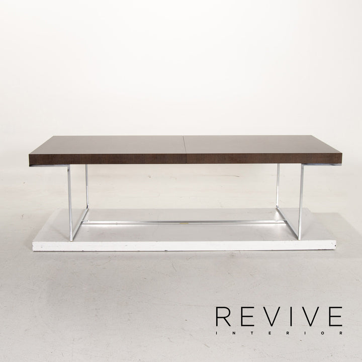 B&amp;B Italia Athos 12 Table à manger extensible en bois et métal #14816