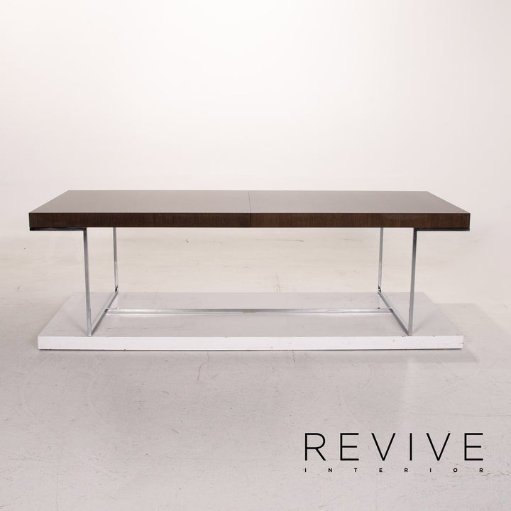 B&amp;B Italia Athos 12 Table à manger extensible en bois et métal #14816