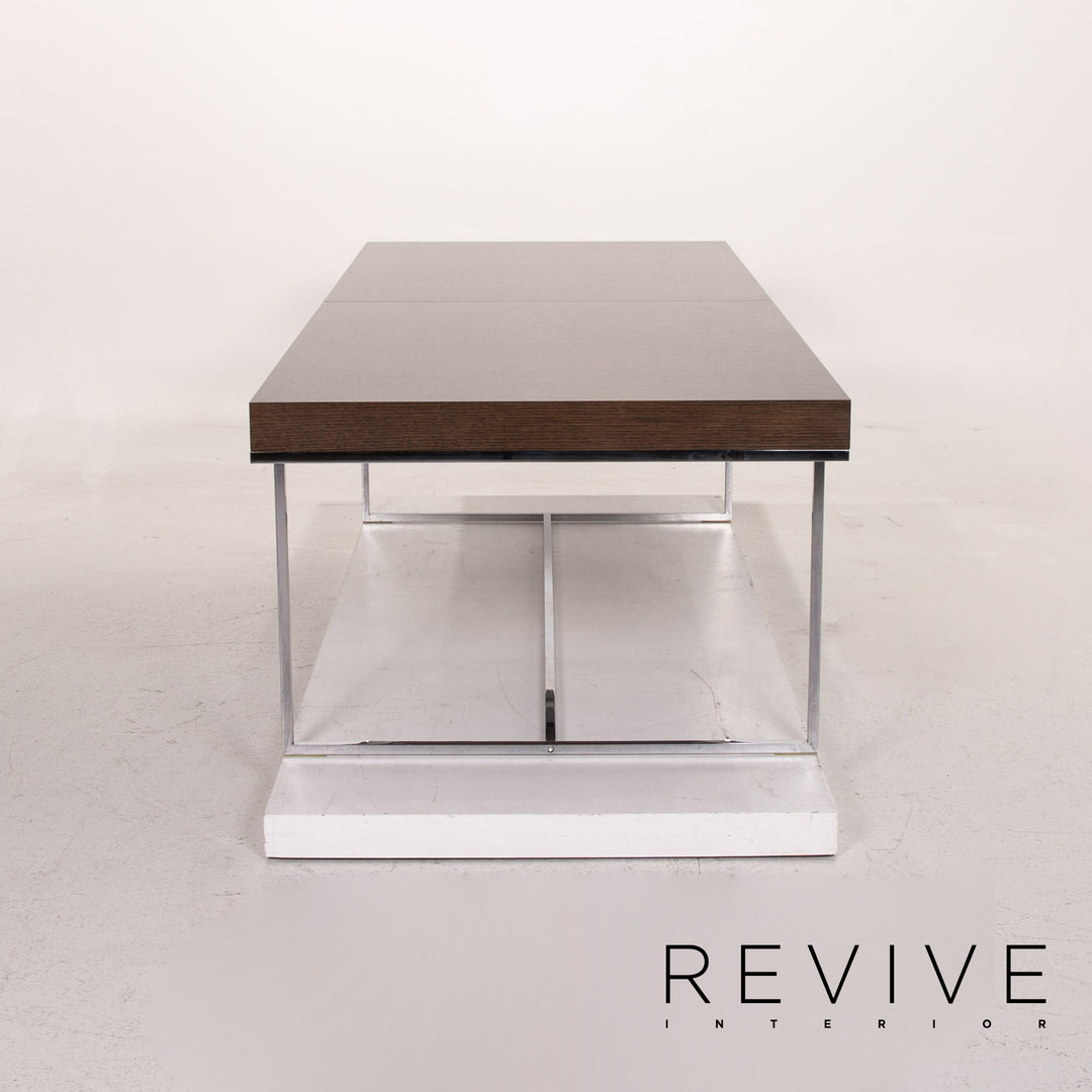 B&amp;B Italia Athos 12 Table à manger extensible en bois et métal #14816