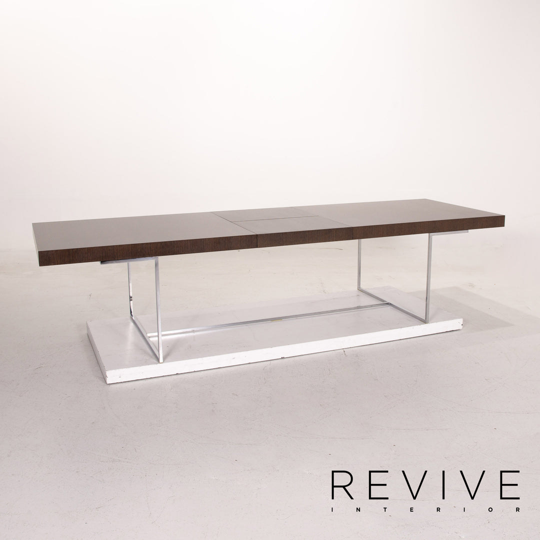 B&amp;B Italia Athos 12 Table à manger extensible en bois et métal #14816