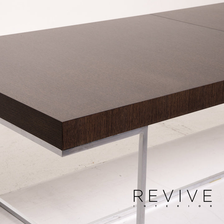 B&amp;B Italia Athos 12 Table à manger extensible en bois et métal #14816
