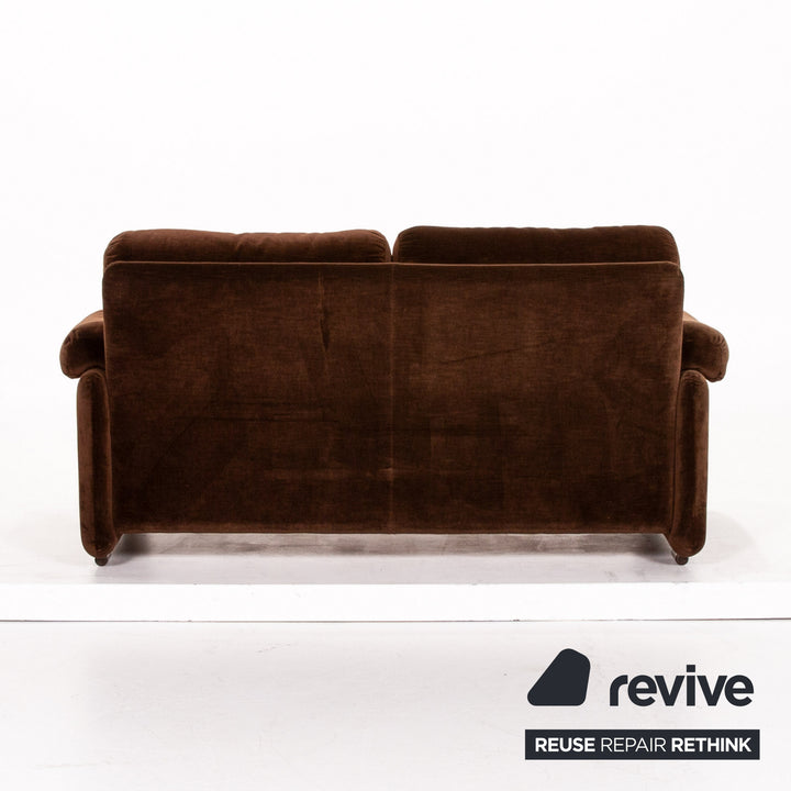 B&B Italia Coronado Stoff Sofa Braun Zweisitzer Couch #13651