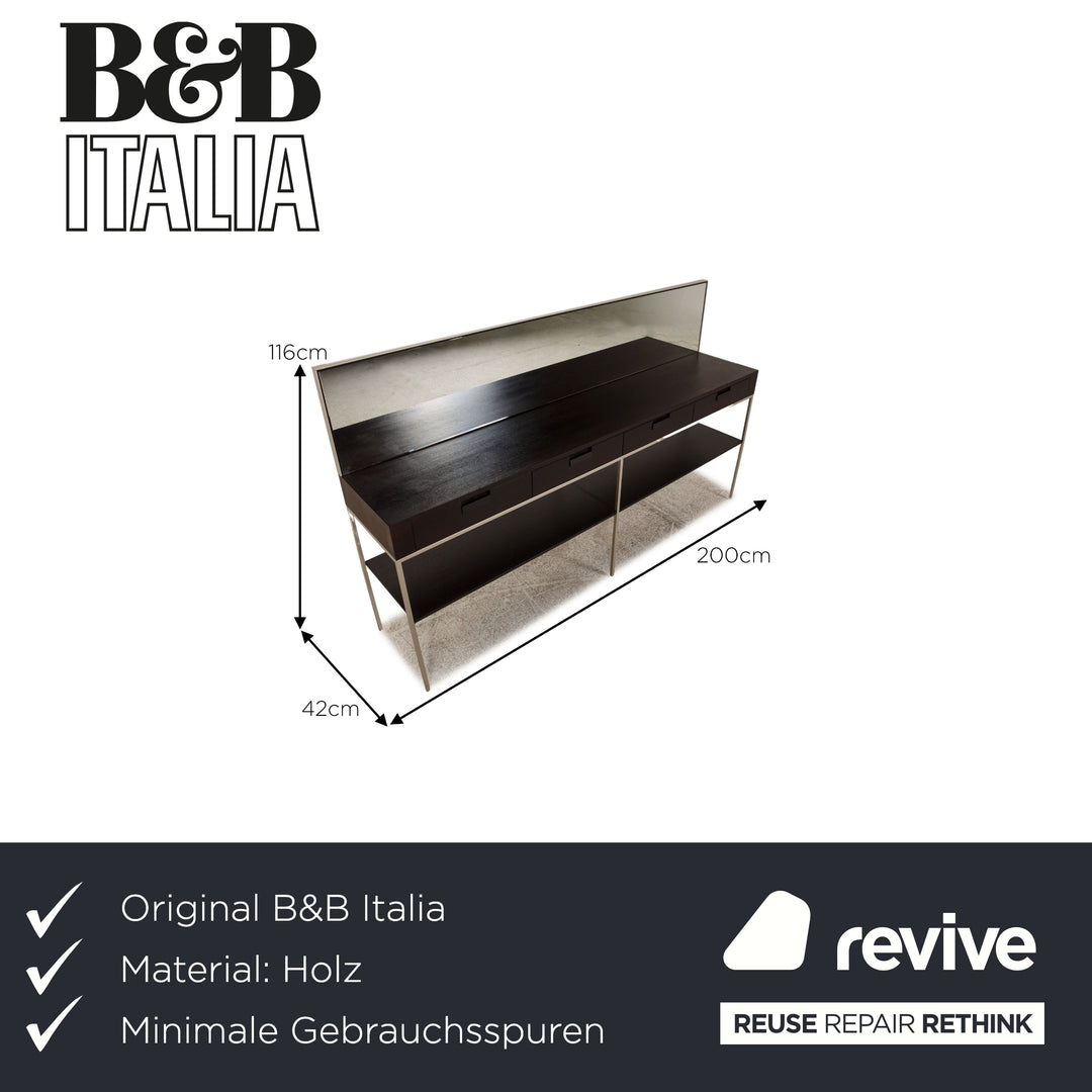Buffet en bois B&amp;B Italia brun wengé