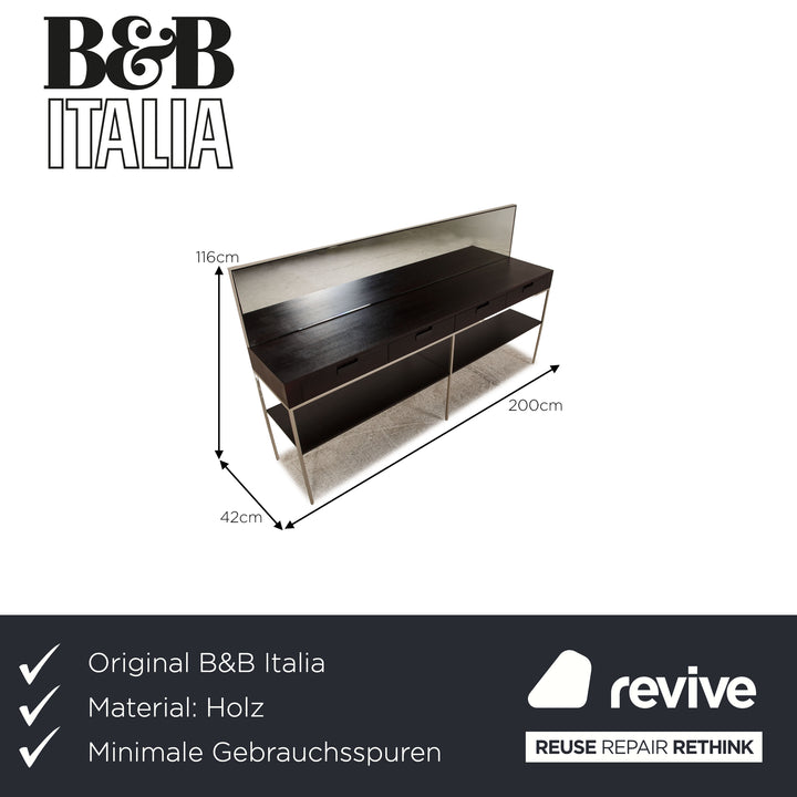 Buffet en bois B&amp;B Italia brun wengé