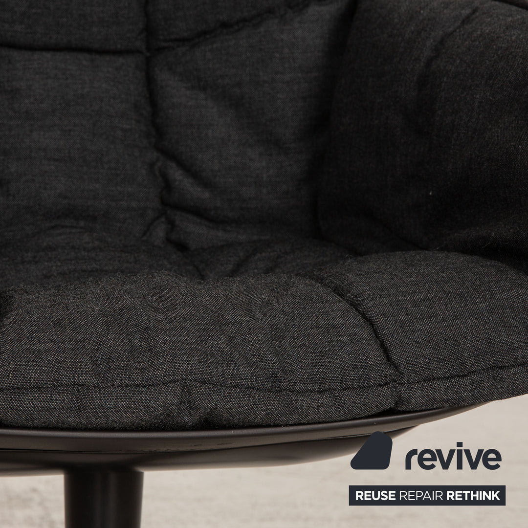 B&amp;B Italia Husk chaise en tissu chaise de conférence anthracite