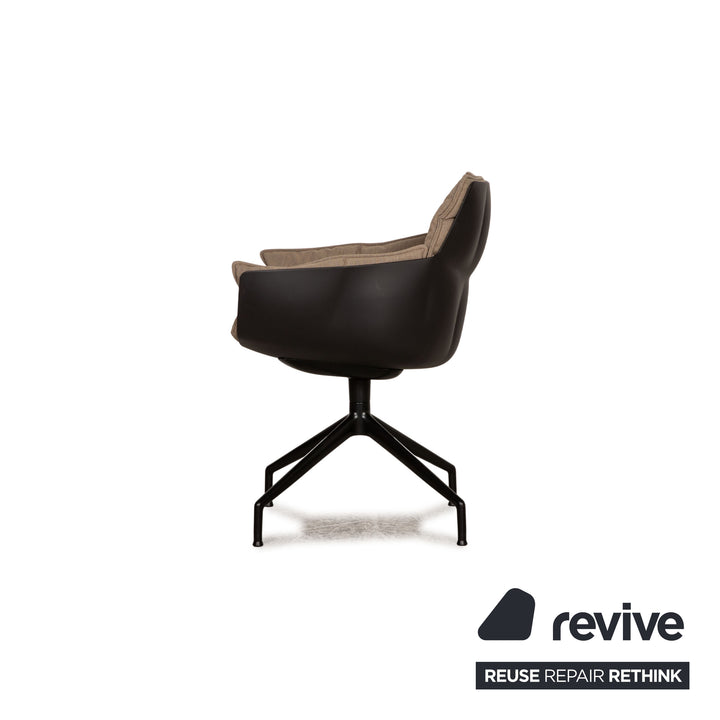 B&amp;B Italia Husk Fabric Chair Chaise de conférence beige