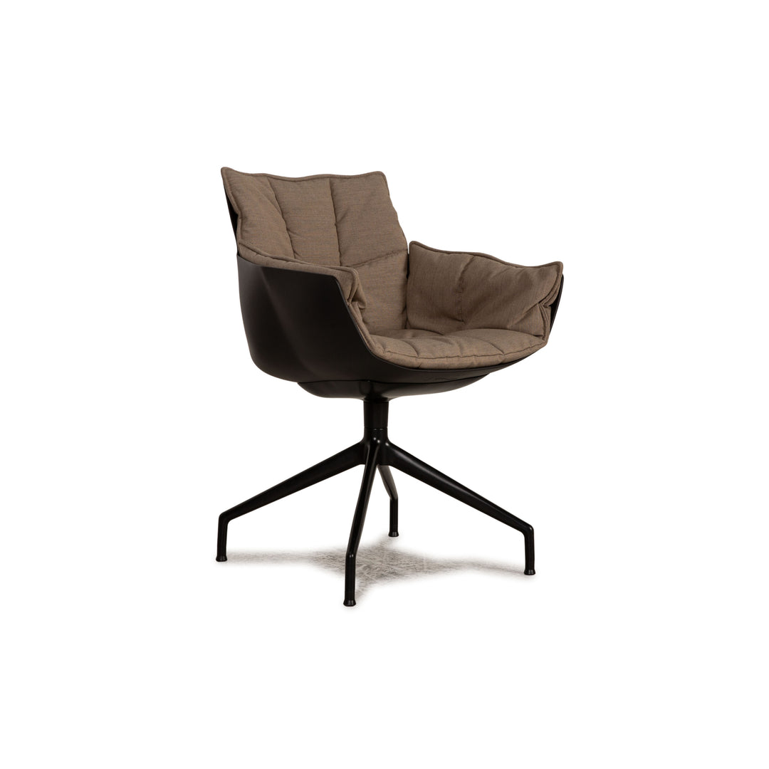 B&amp;B Italia Husk Fabric Chair Chaise de conférence beige
