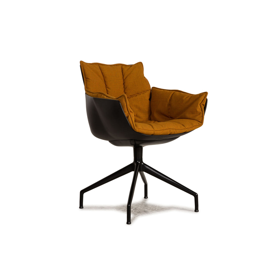 B&amp;B Italia Husk fabric chair mustard yellow conference chair