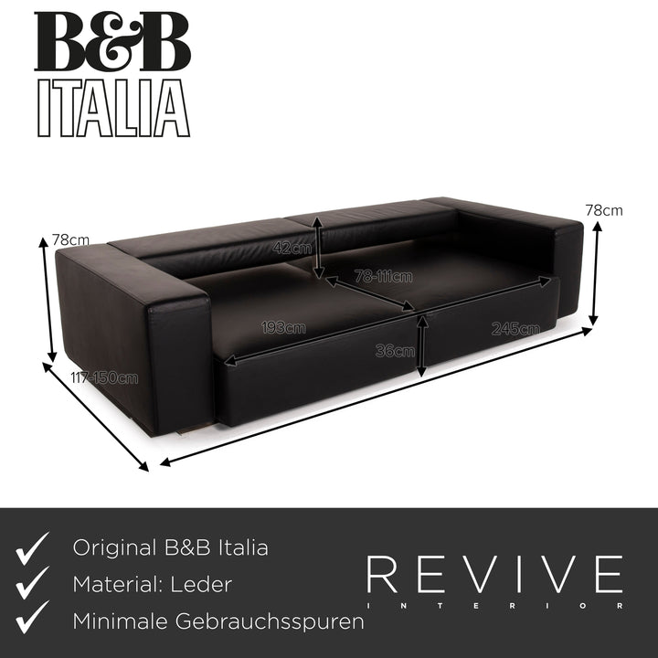 B&B Italia Leder Sofa Zweisitzer Funktion