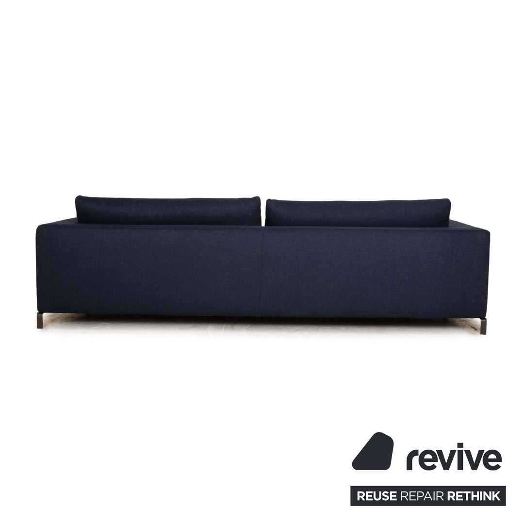 B&B Italia Ray Stoff Viersitzer Blau Sofa Couch