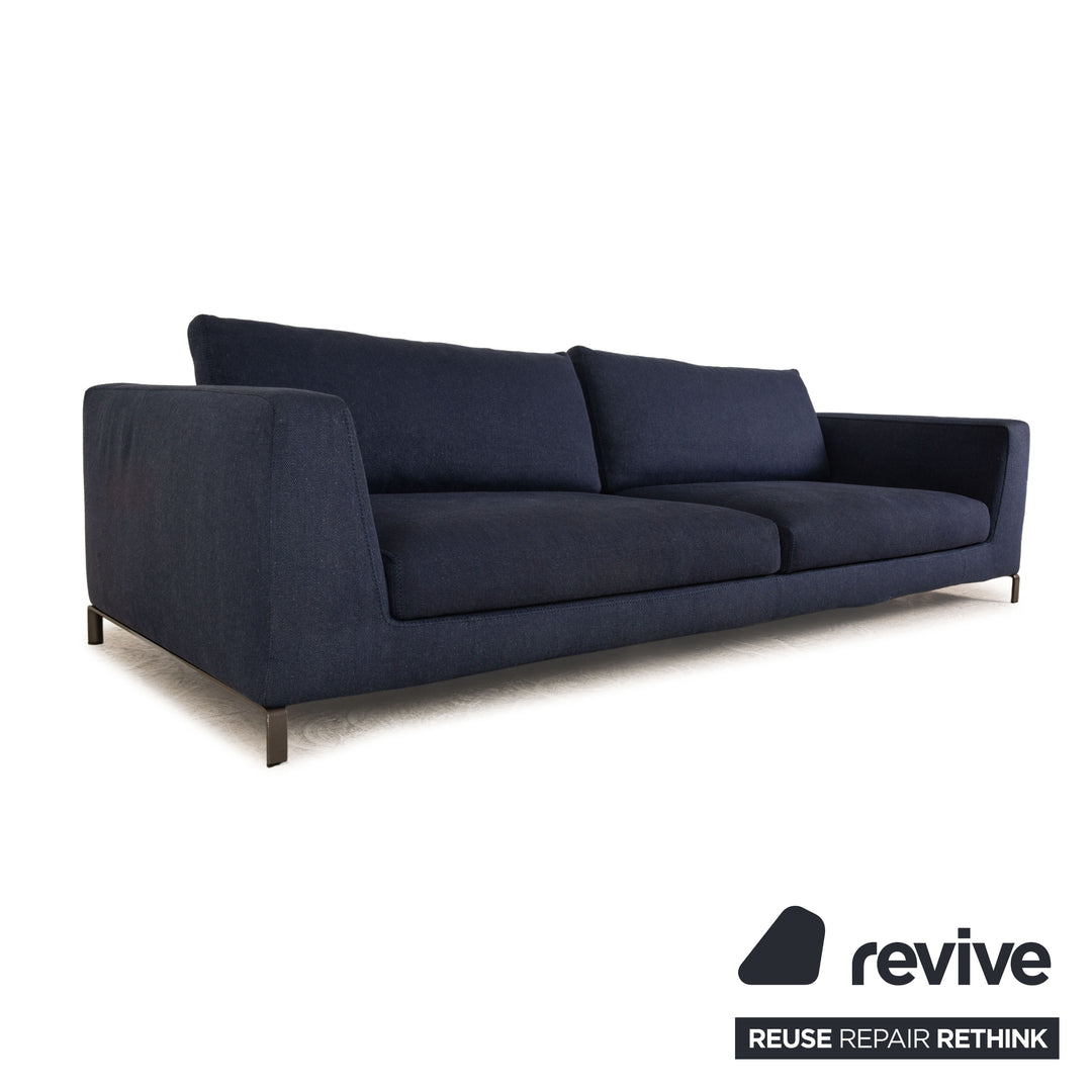 B&B Italia Ray Stoff Viersitzer Blau Sofa Couch