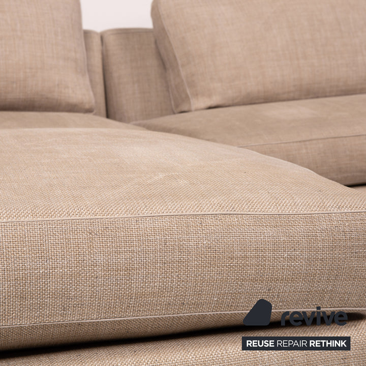 B&amp;B Italia Richard fabric sofa incl. stool three-seater Couch Outlet