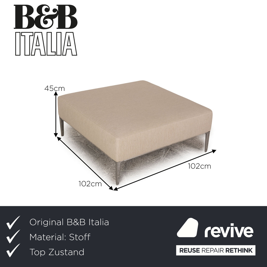 Tabouret en tissu B&amp;B Italia crème