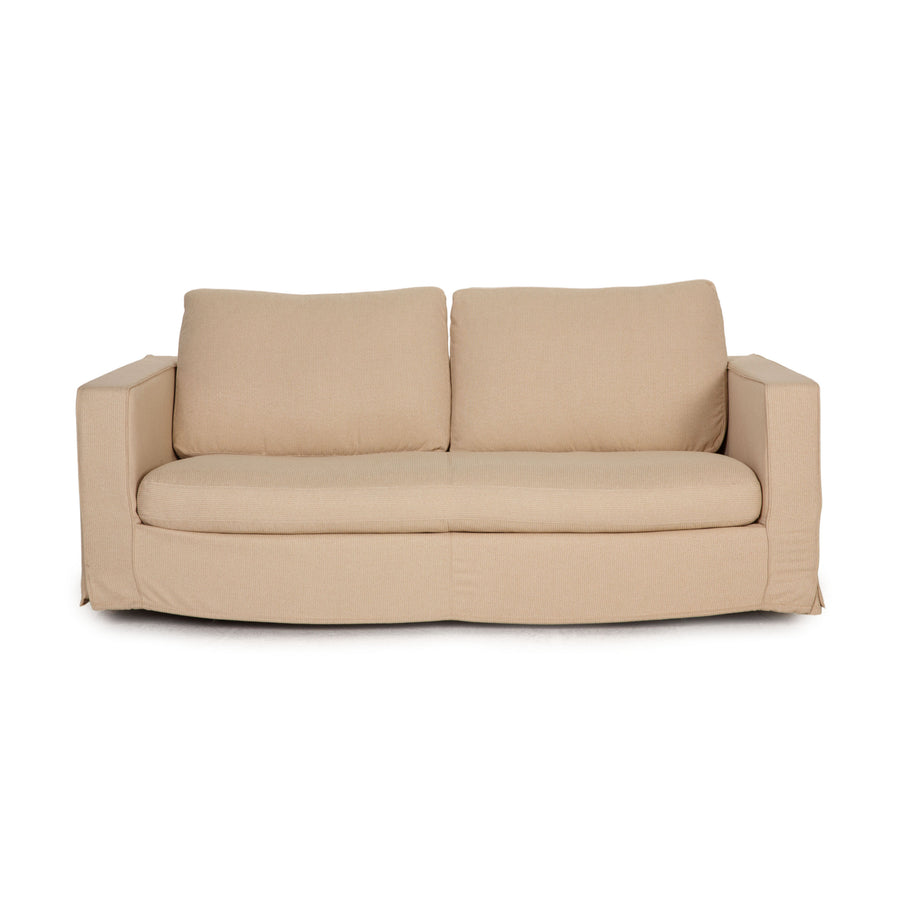 B&B Italia Stoff Sofa Beige Zweisitzer Couch