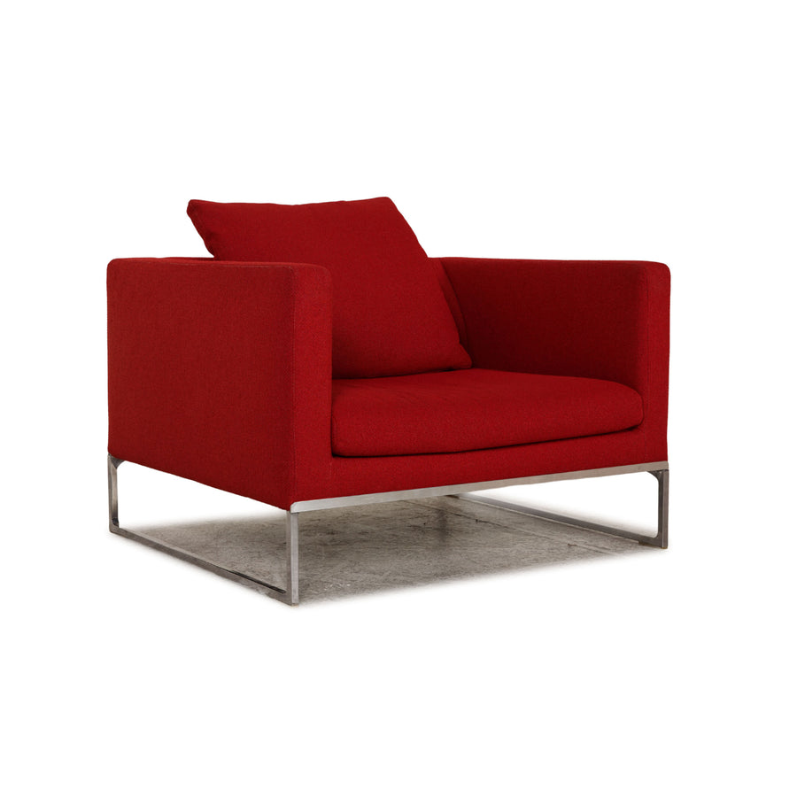 B&amp;B Italia Tight Fabric Armchair Red