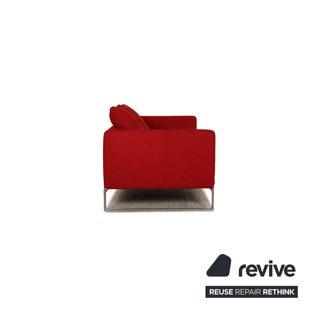 B&amp;B Italia Canapé en tissu serré Canapé trois places rouge