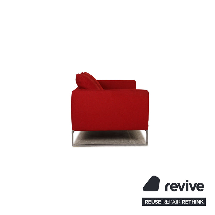 B&amp;B Italia Canapé en tissu serré Canapé trois places rouge