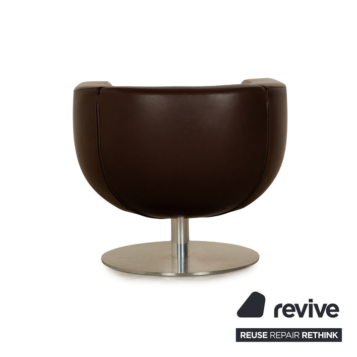 Fauteuil en cuir Tulip B&amp;B Italia marron fonction manuelle