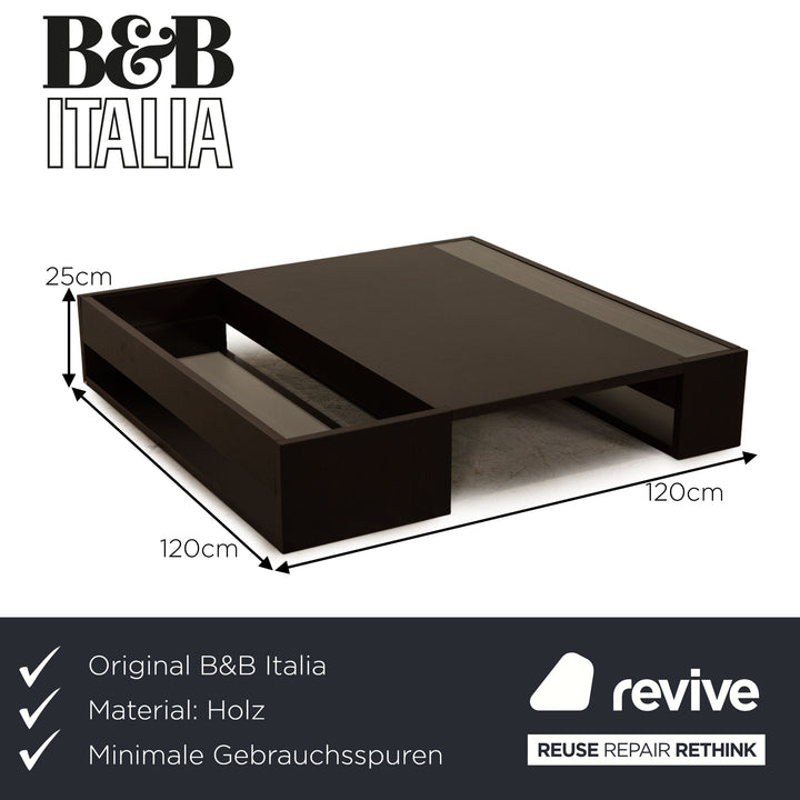 B&amp;B Italia Void wooden coffee table brown
