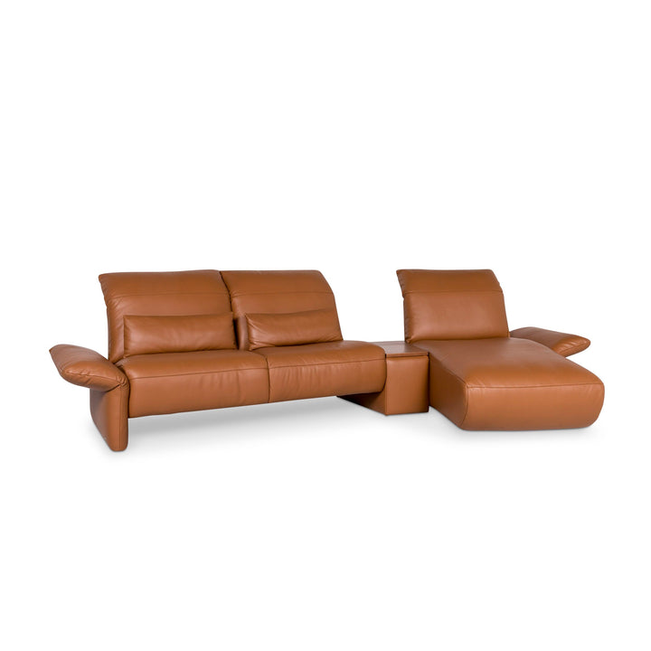 Koinor Elena Leather Corner Sofa Brown Function Couch #9580