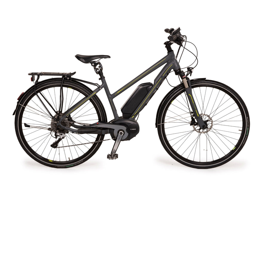Bergamont E-LINE C XT 2014 E-Trekking Bike Grau Grün Fahrrad RH 44cm