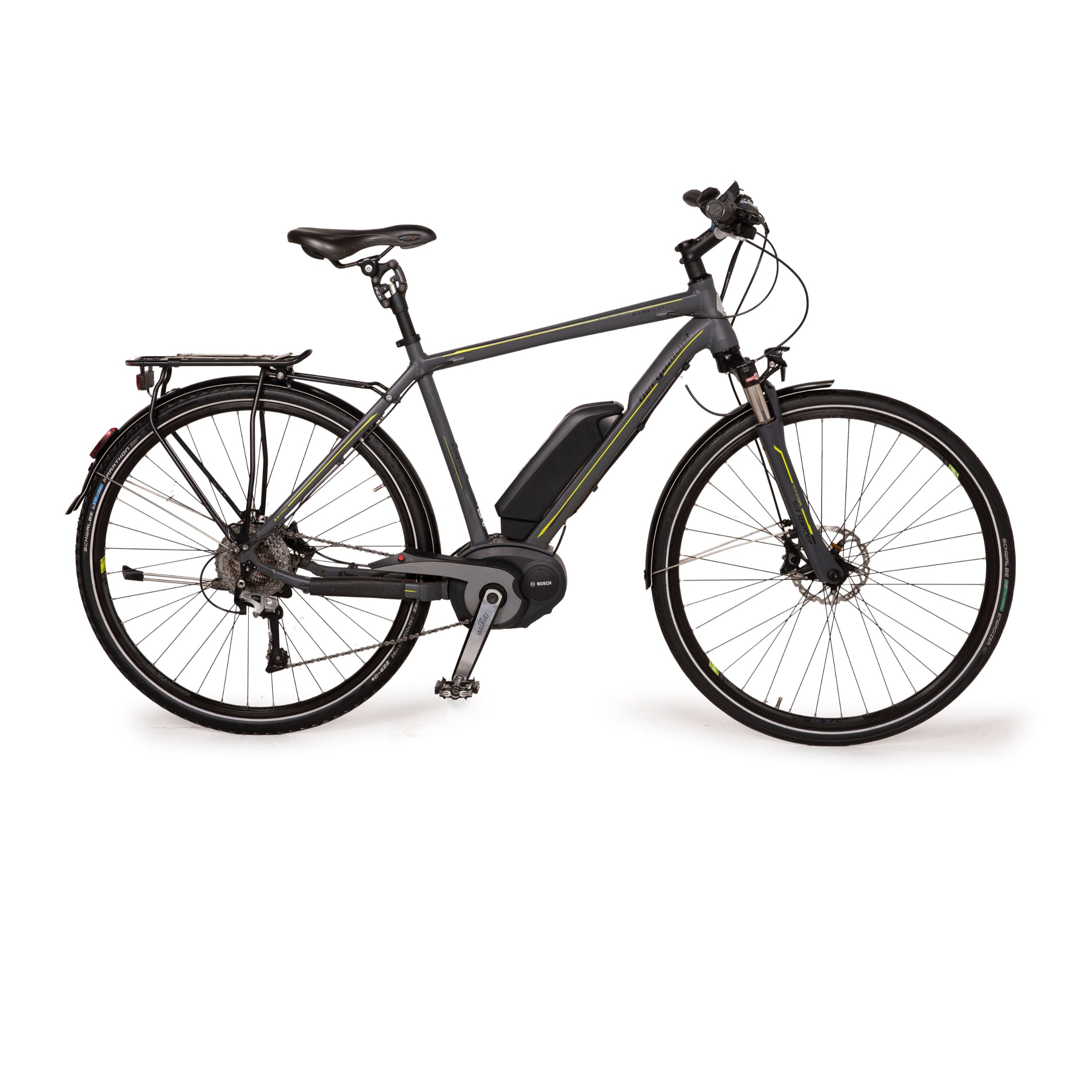bergamont e fahrrad BERGAMONT E-Trekking Bike E-LINE C XT 2014 Grau Aluminium - 2. Hand