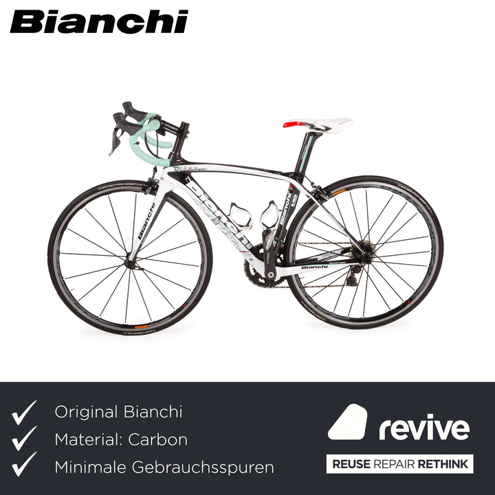 Bianchi Oltre XR2 2014 Carbon Fahrrad Weiß Rennrad Schwarz RH S