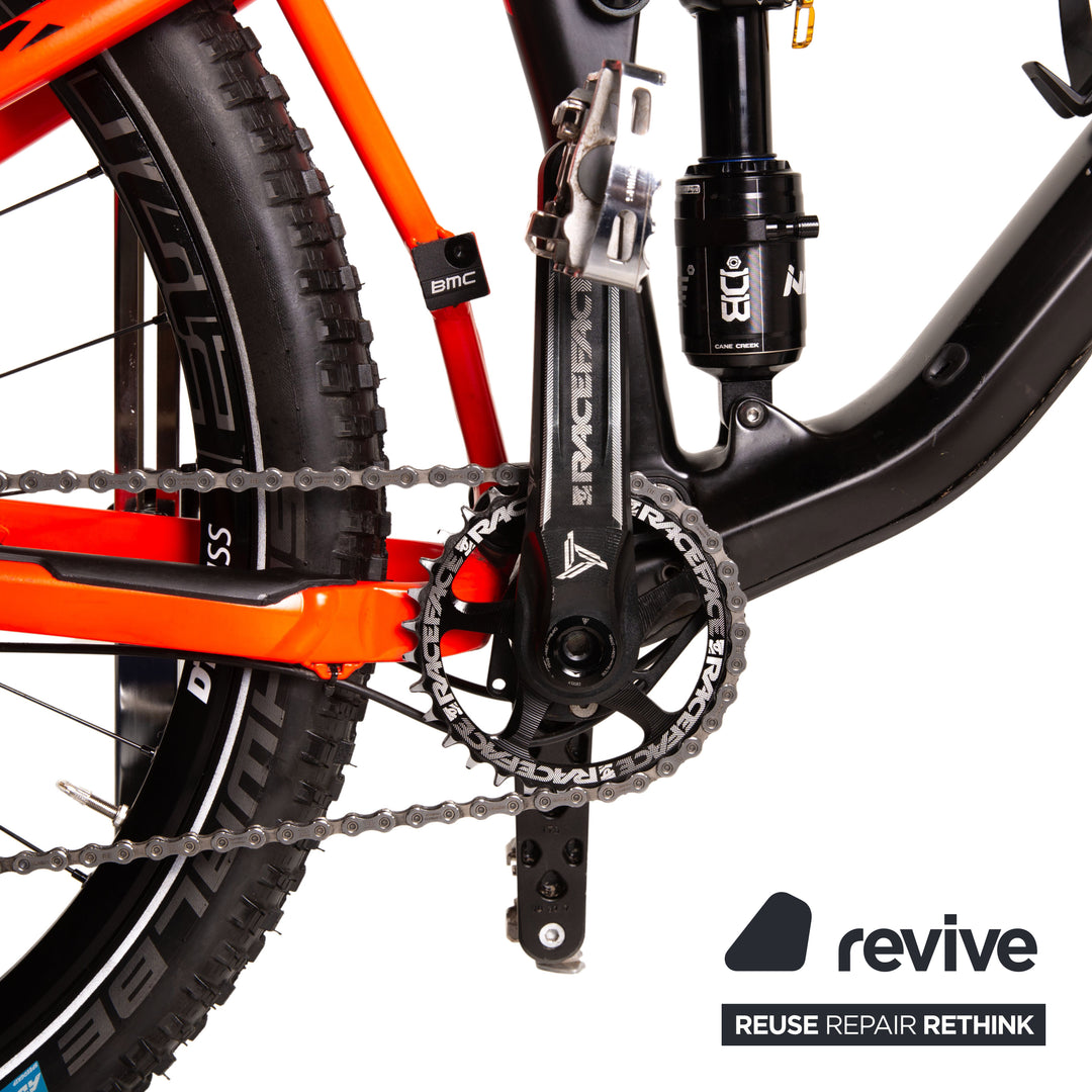 BMC Speedfox Tailcrew 02 XT 2017 Mountain Bike Black Red Trail Fully RH XL Bicycle Bike