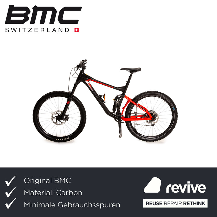 BMC Speedfox Tailcrew 02 XT 2017 Mountainbike Schwarz Rot Trail Fully RH XL Fahrrad Bike