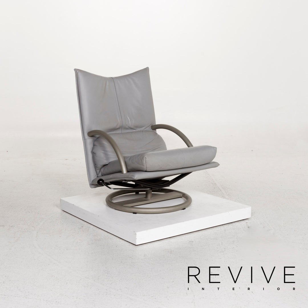 BMP Rolf Benz Leder Sessel inkl. Hocker Relaxsessel Relaxfunktion Funktion #12826
