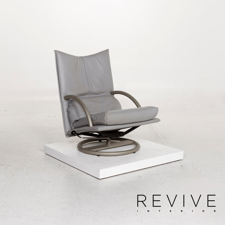 BMP Rolf Benz Leder Sessel inkl. Hocker Relaxsessel Relaxfunktion Funktion #12826