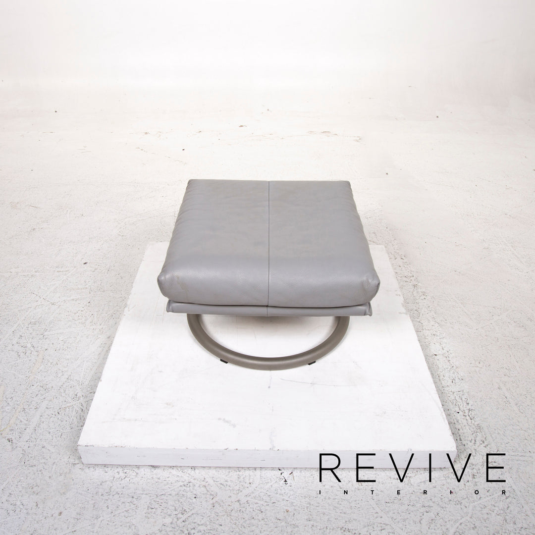 BMP Rolf Benz Leder Sessel inkl. Hocker Relaxsessel Relaxfunktion Funktion #12826